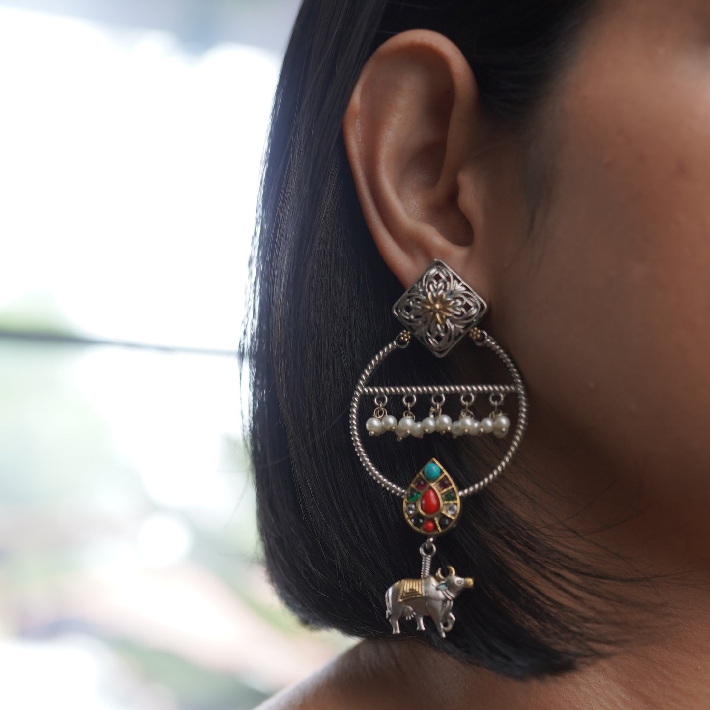 Nandi Shiv Bohemian Earring