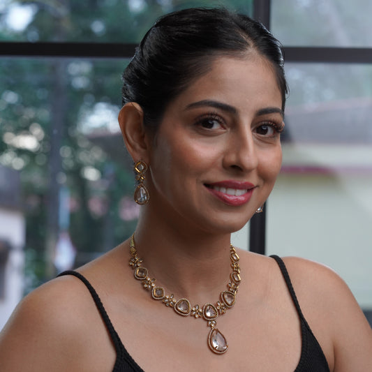 Victorian Diamond Studded Statement Jewelry Set