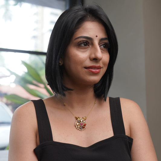 Navrathna Pendant Set F51