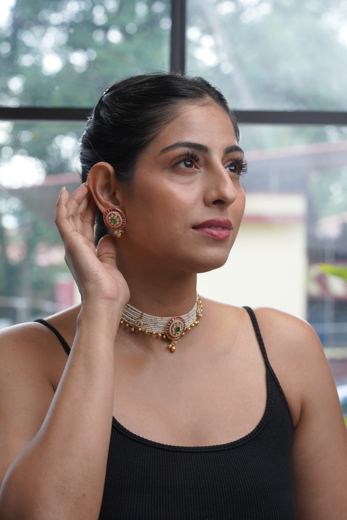 Pearl & Ruby Heritage Choker Set