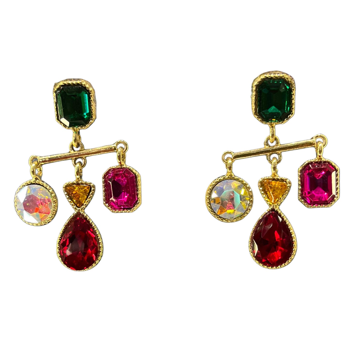 Retro Multi-Color Earrings F53