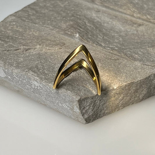 V Ring Chic and Stylish Fashion Ring F5