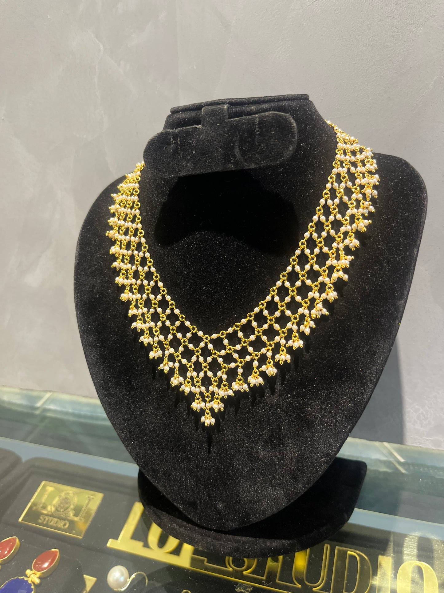 Pure Pearl Jalhar Fashion Statement Necklace