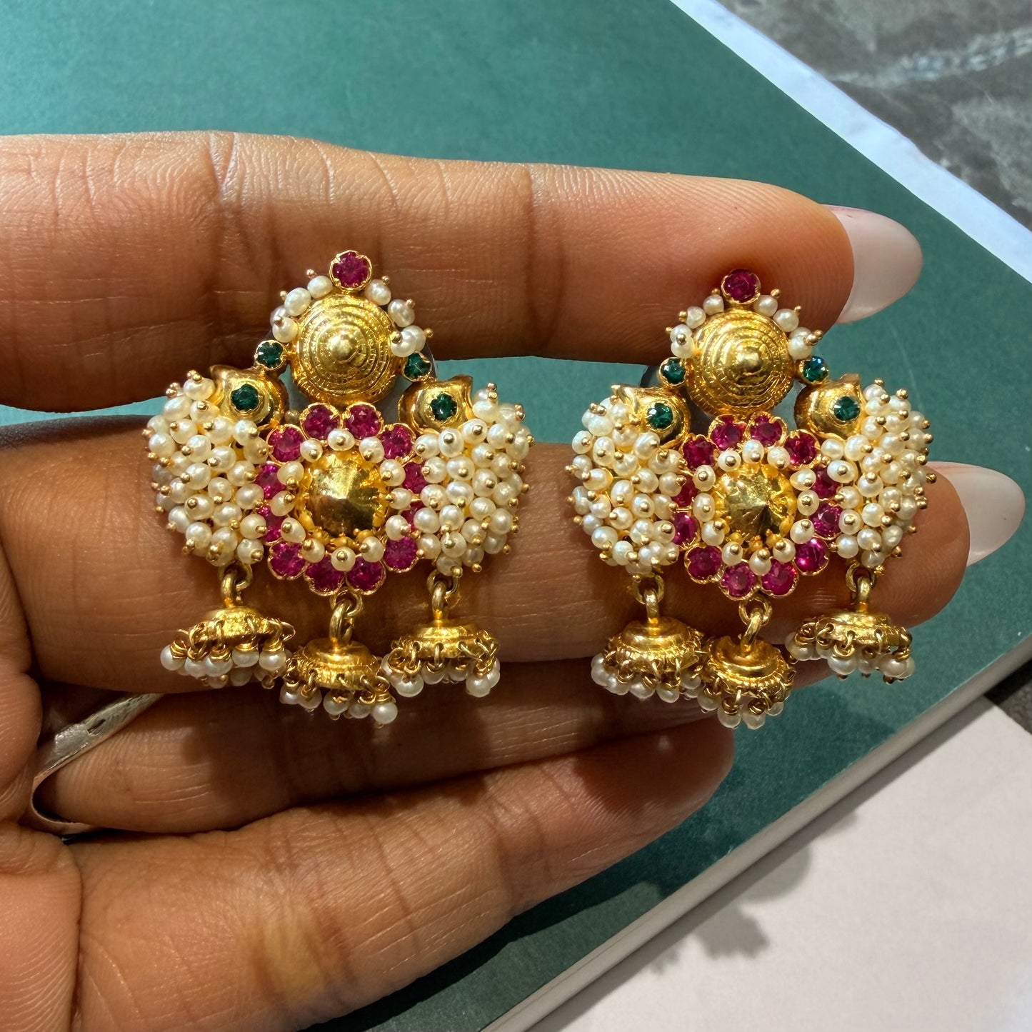 Mini Silver Gold Gili Ole Earrings - (3 inch)