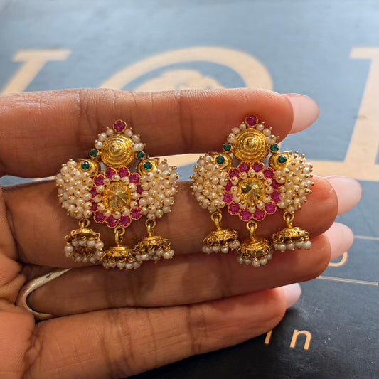 Mini Silver Gold Gili Ole Earrings - (3 inch)