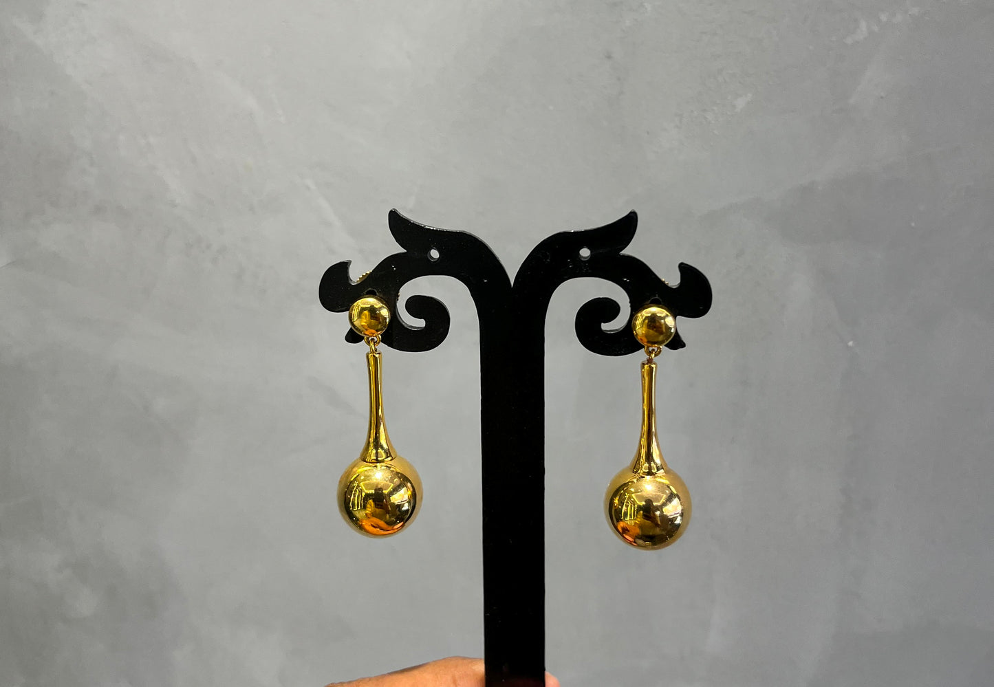 LOLstudio Gold Ball Drop Earrings B51