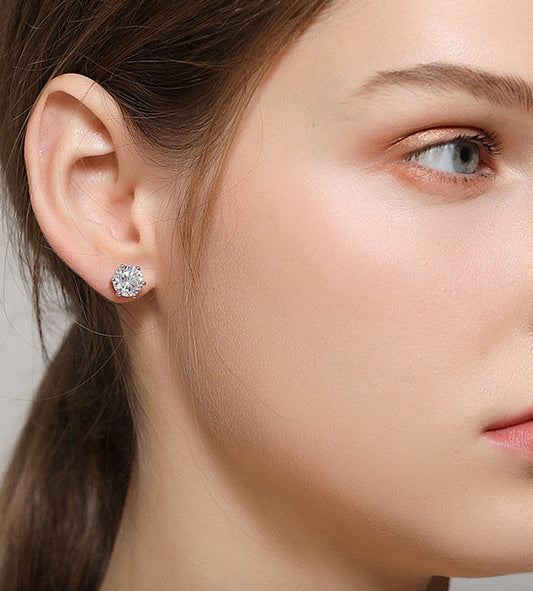 Zircon Solitaire Stud DailyWear & Corporate Wear Earring F37