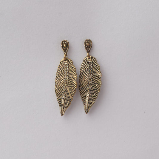 LOLstudio Brass Leaf Design Earring B84