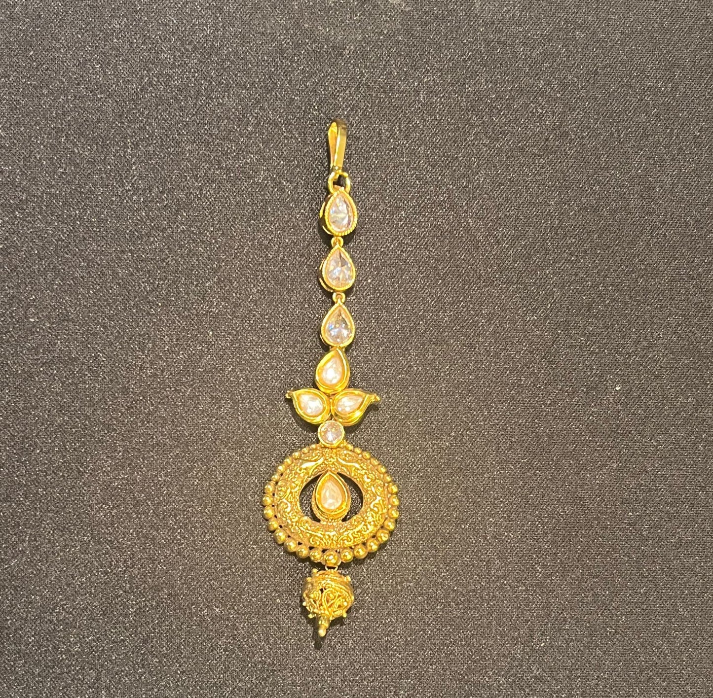 Kundan Gold Work Maang Tikka F38