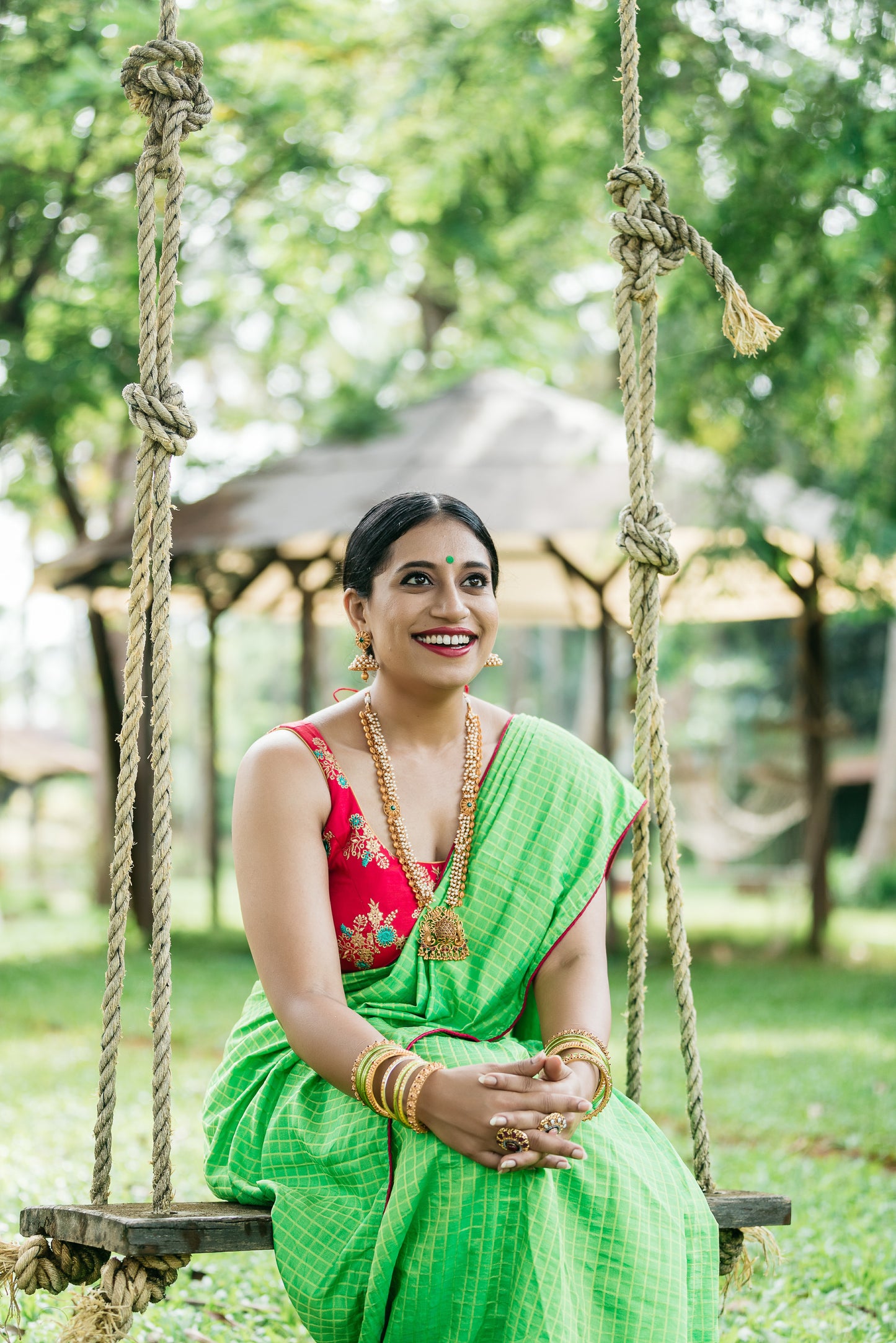 LOLSTUDIO  Pearl Temple Jewellery Set F9